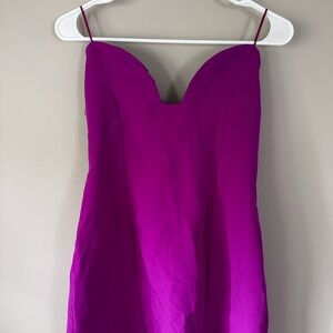Vibrant Purple Spaghetti Strap Dress